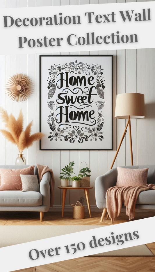 Decoration Text Wall Poster Collection | 150+ images